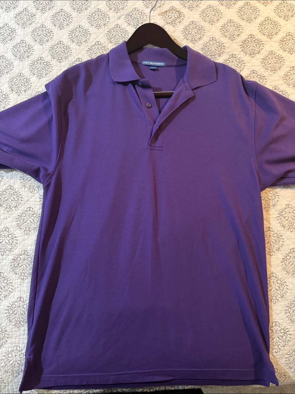 Port Authority Purple Short-Sleeve Polo - Men's Classic Style